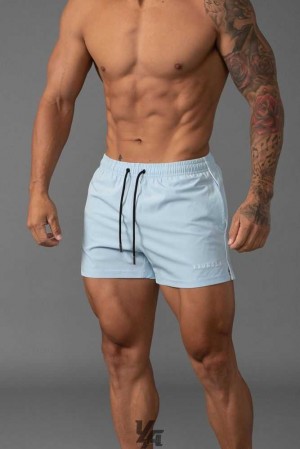 Sky Blue YoungLa 143 Short Short Swim Shorts | 3928-AIGXO