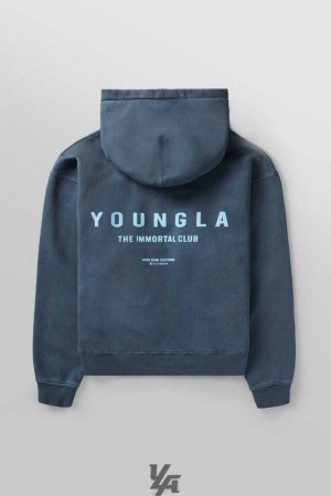 Slate Wash YoungLa 533 - Immortal Club Hoodies | 0734-MESWZ