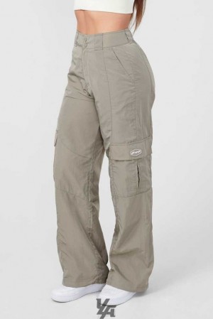 Taupe YoungLa W222 Retro Cargo Joggers | 2106-UMQOR