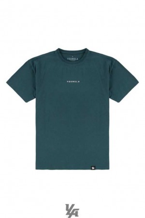 Teal Wash YoungLa 401 Essential Jacked Tees | 5901-ZKACY