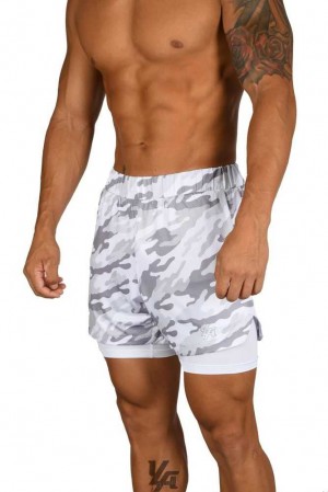 White Camo/White YoungLa 105 Compression Shorts 2.0 | 7218-VTOAK