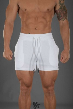 White YoungLa 126 Interlock Shorts | 1048-CGZDV