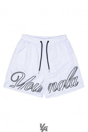 White YoungLa 155 Championship Shorts | 3457-KQUSR