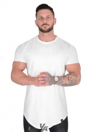 White YoungLa 402 Perfect Tee - Scallop Bottom | 7859-OTLBF