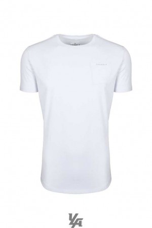 White YoungLa 406 Perfect Pocket Tee | 0391-LMBXF