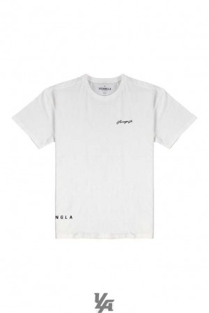 White YoungLa 414 Signature Tees | 2708-YFLCD