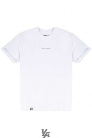 White YoungLa 456 Simplicity Tees | 6937-NPCMQ