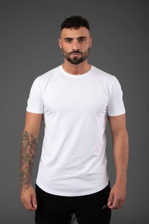 White YoungLa 459 Monochrome Fitted Tees | 0526-MZXBC