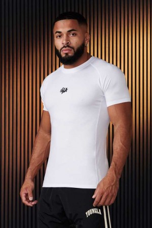 White YoungLa 474 - Speed Compression Tees | 3125-QHDXN