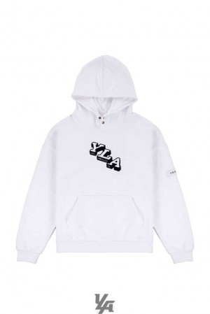 White YoungLa 551 Campus Hoodies | 1975-IMFBL