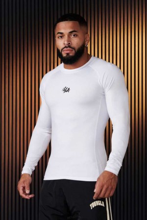 White YoungLa 802 - Speed Compression Longsleeves | 4531-ZFEWG