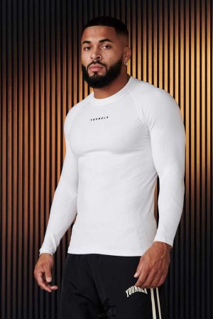 White YoungLa 833 - Superhero Compression Longsleeves | 1237-GOPFI