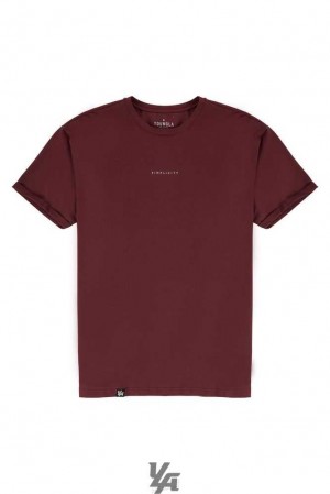 Wine YoungLa 456 Simplicity Tees | 4127-DPVCX