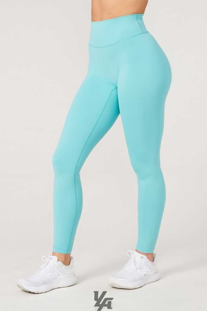 Aqua Blue YoungLa W218 - Powerpuff Leggings | 2740-ZJXVK