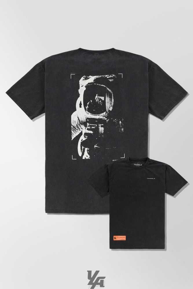 Astronaut YoungLa 449 Washed Drip Tees | 3804-YJASB