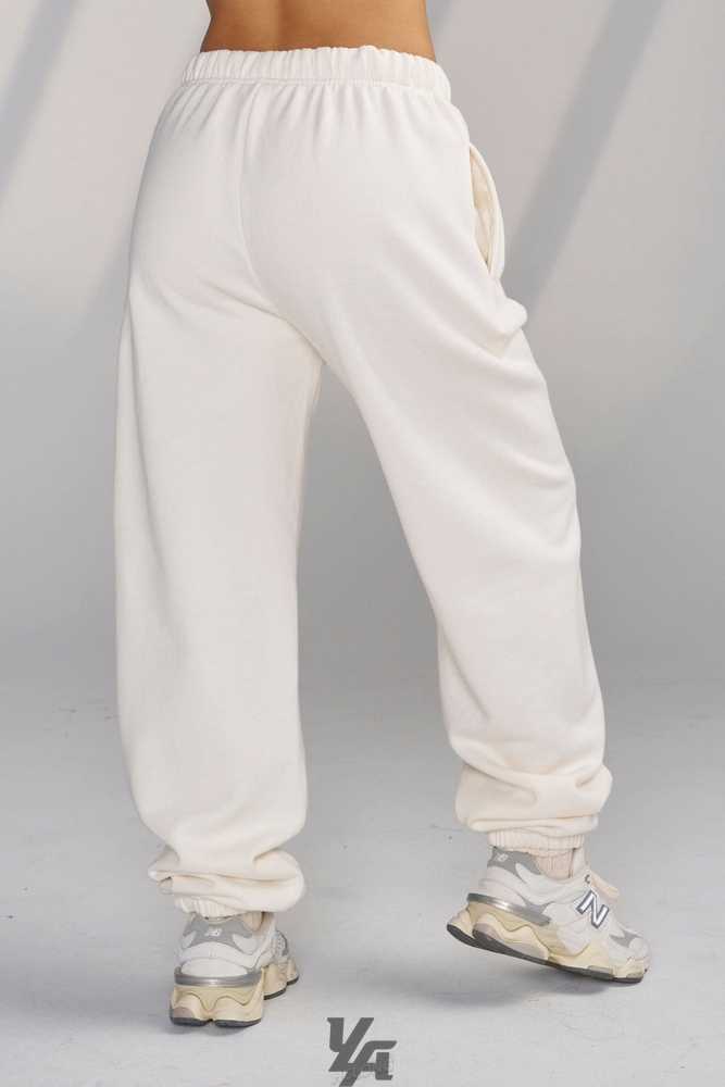 Barely Beige YoungLa W226 - Teddy Jogger | 1589-KGCIY