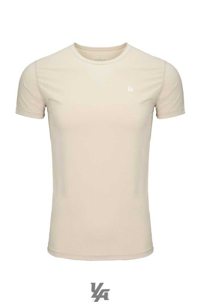 Beige YoungLa 423 Zephyr Compression Short Sleeve | 9130-JUBPA