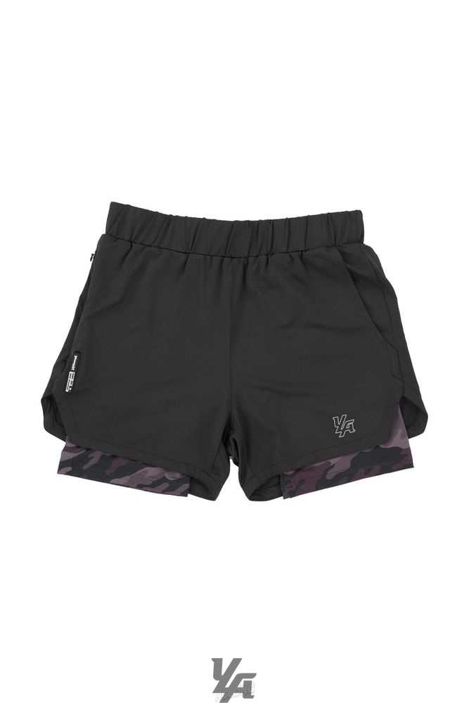 Black/Black Camo YoungLa 105 Compression Shorts 2.0 | 5862-ZABIX