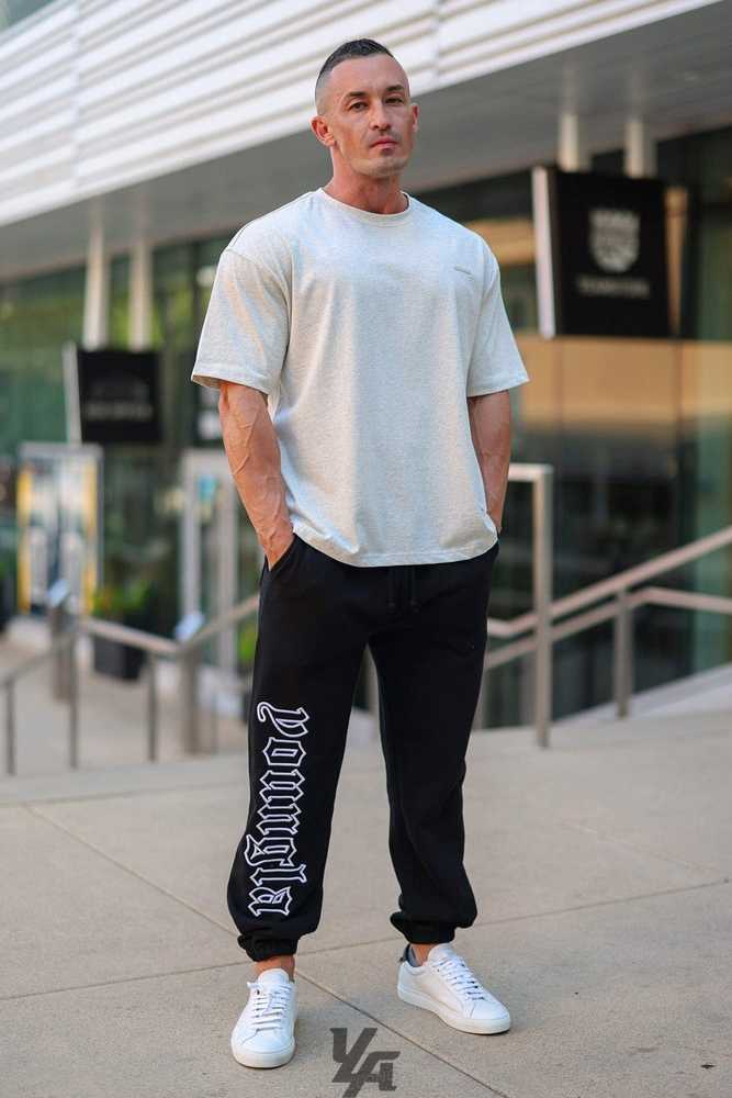 Black Wash YoungLa 256 Anthem Joggers | 8597-QXEYB