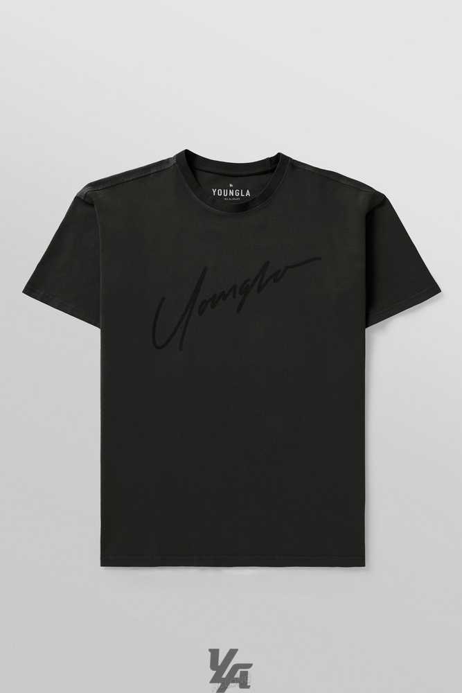 Black Wash YoungLa 479 - Tonal Tees | 4178-IAQEW