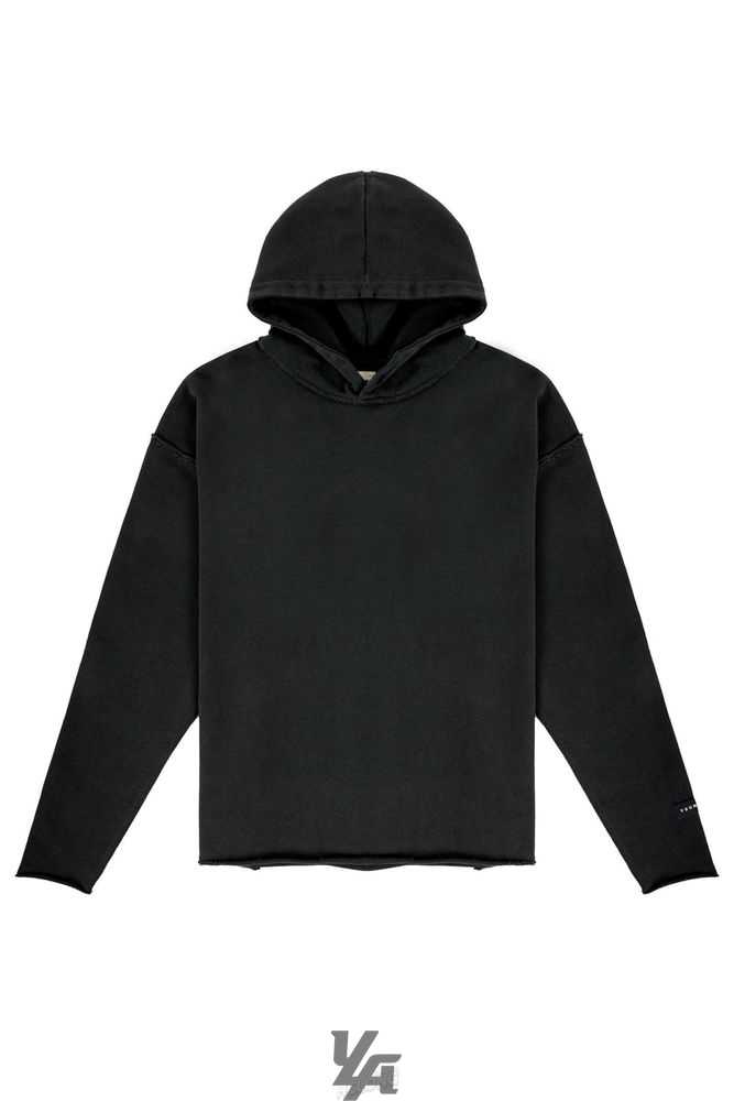 Black Wash YoungLa 555 Anarchy Hoodies | 2194-OVHQK