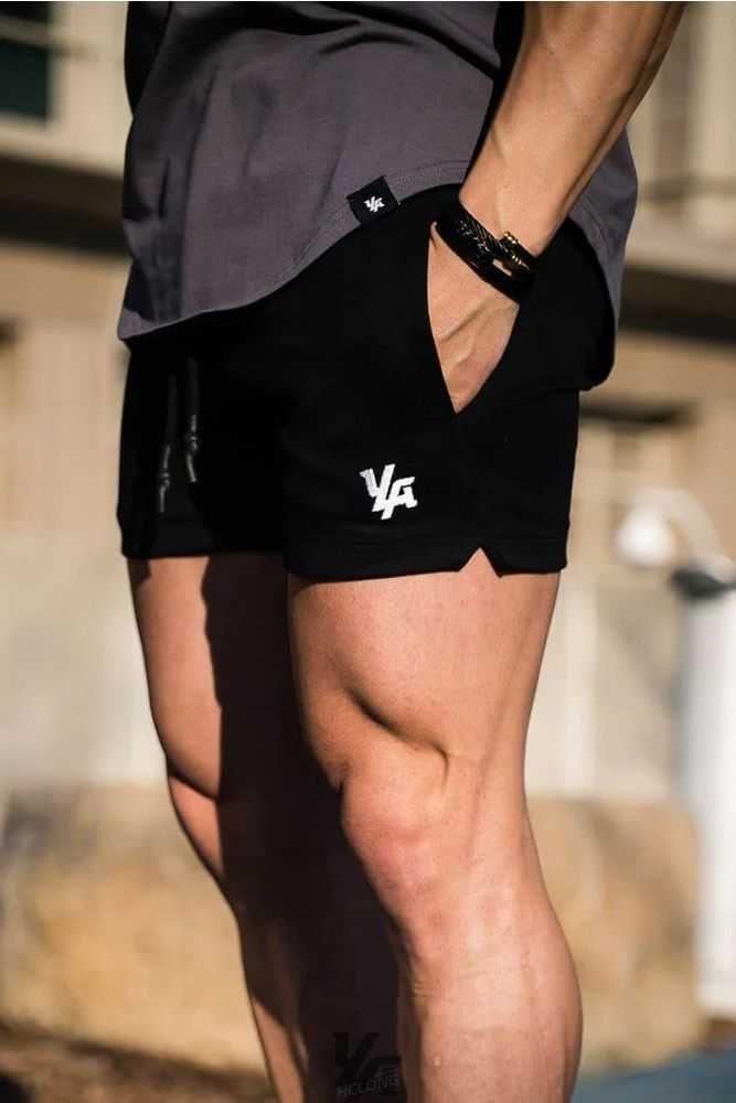 Black YoungLa 126 Interlock Shorts | 0513-YIHUR