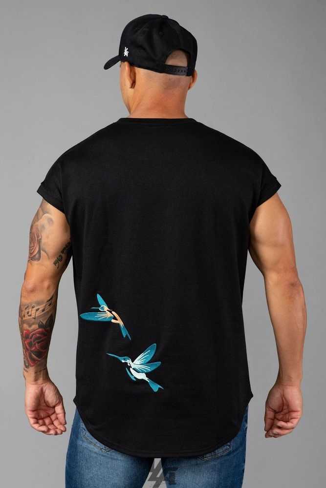 Black YoungLa 417 Graphic Rambo Tees | 5146-PRHIS