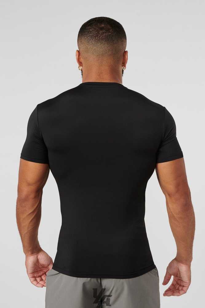 Black YoungLa 476 - Stealth Compression Tees | 8301-FTOSN