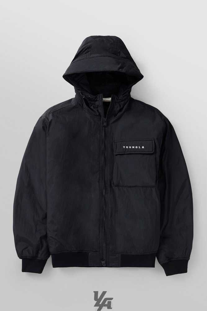 Black YoungLa 525 - Rain Day Jacket | 1608-CUZIW