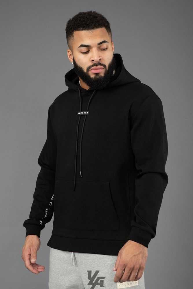 Black YoungLa 542 Pro-Tech hoodies | 2571-ZLCNJ