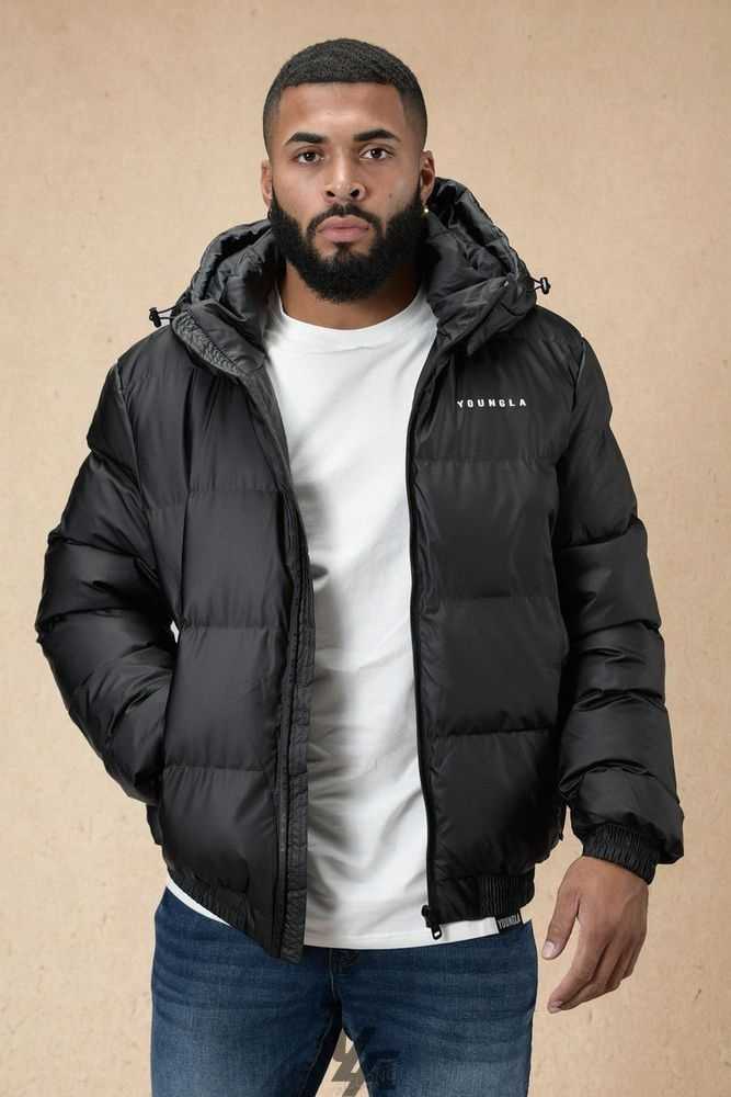 Black YoungLa 554 Brooklyn Puffer Jacket | 3078-AEVWU