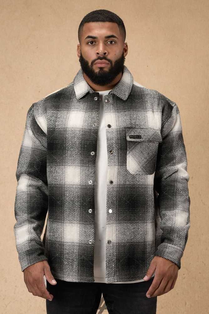 Black YoungLa 556 High Profile Flannel Jacket | 7152-PVQXF