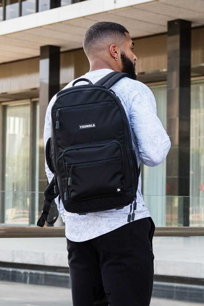 Black YoungLa 730 Expedition Backpacks | 9586-ZKACD