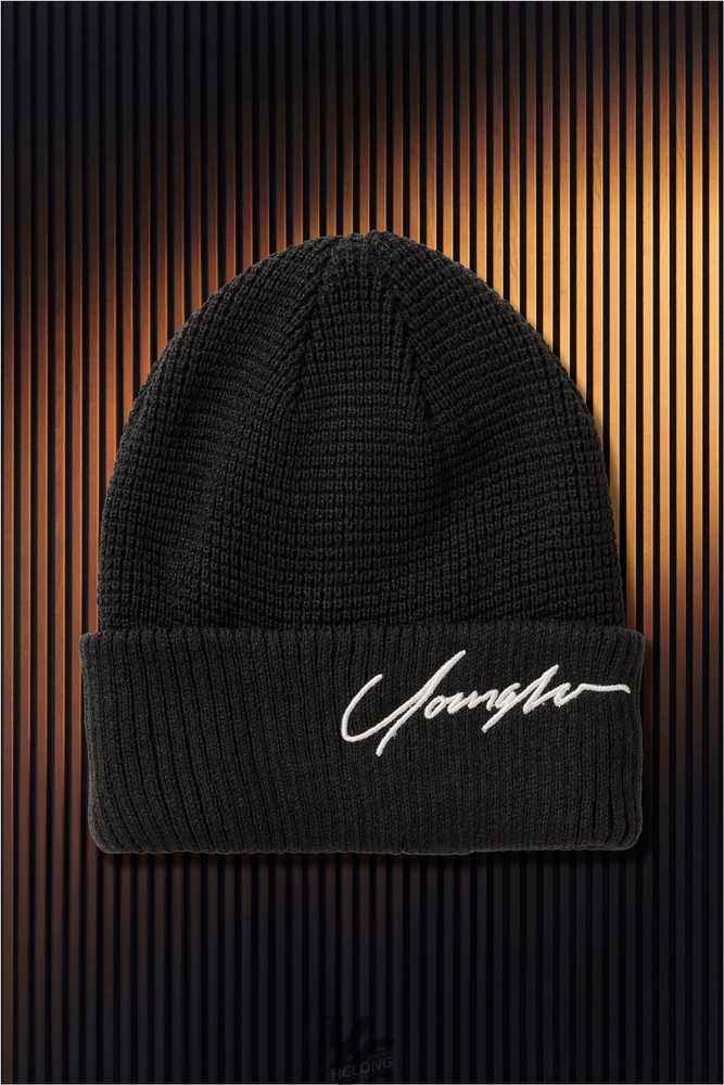 Black YoungLa 906 - Signature Beanies | 0316-FKOIP