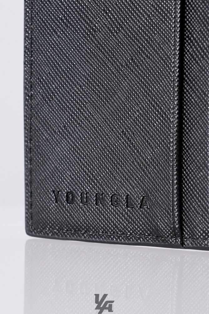 Black YoungLa 951 - Executive Bifold Wallets | 3710-BAJFR