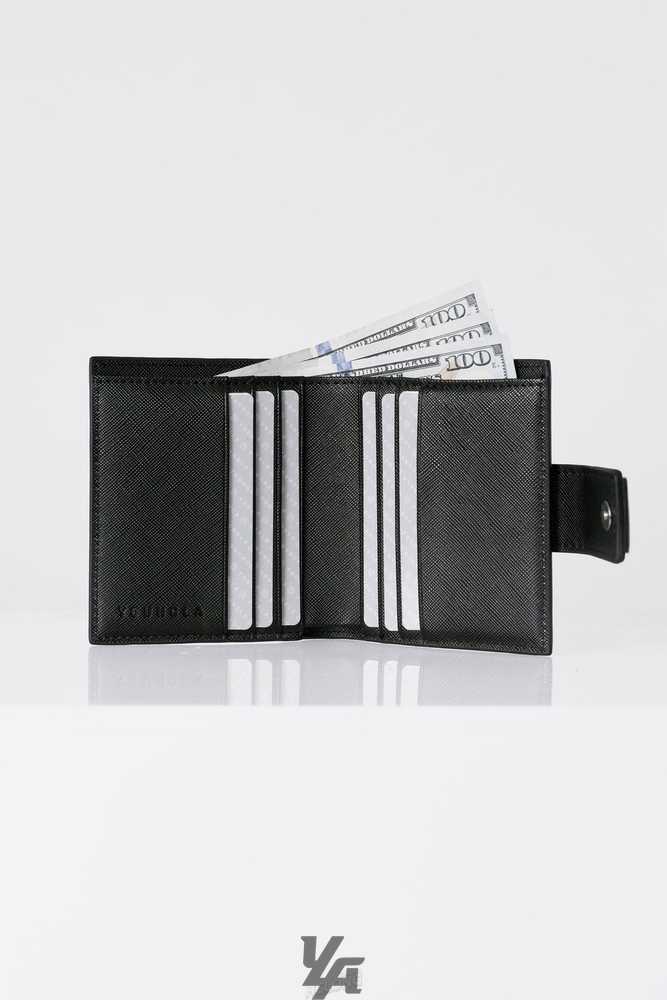 Black YoungLa 951 - Executive Bifold Wallets | 3710-BAJFR