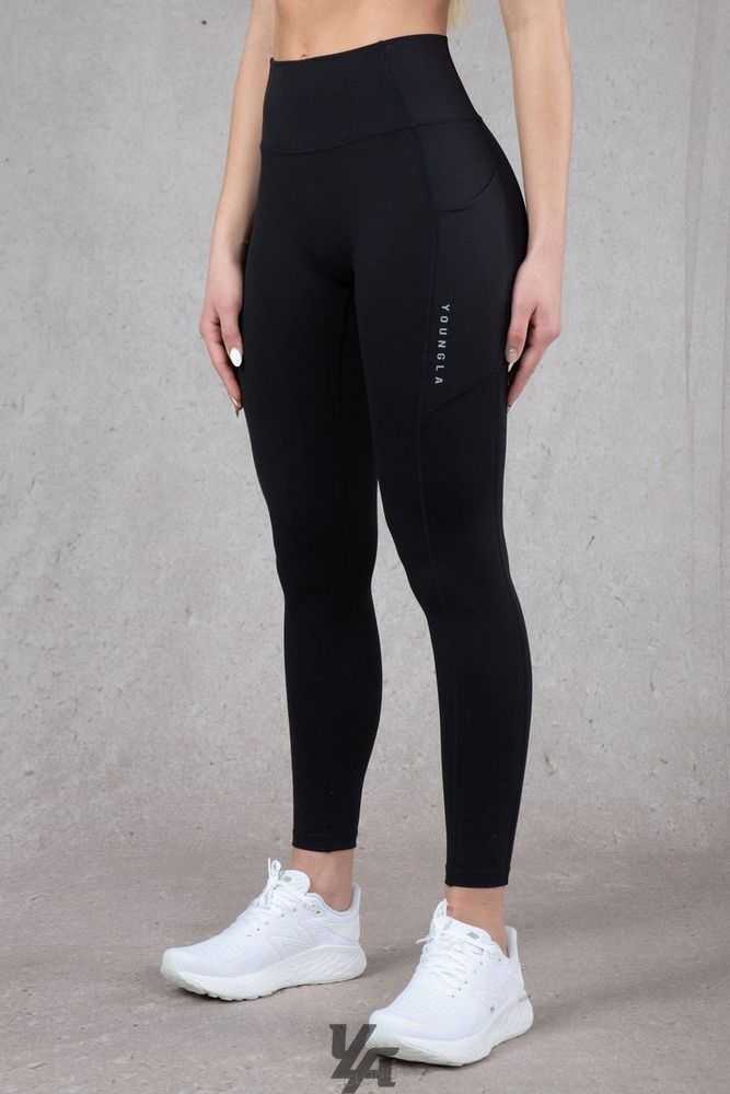 Black YoungLa W214 Power Leggings | 4792-HBEYL