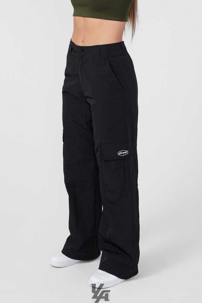 Black YoungLa W222 Retro Cargo Joggers | 2034-QGJKZ