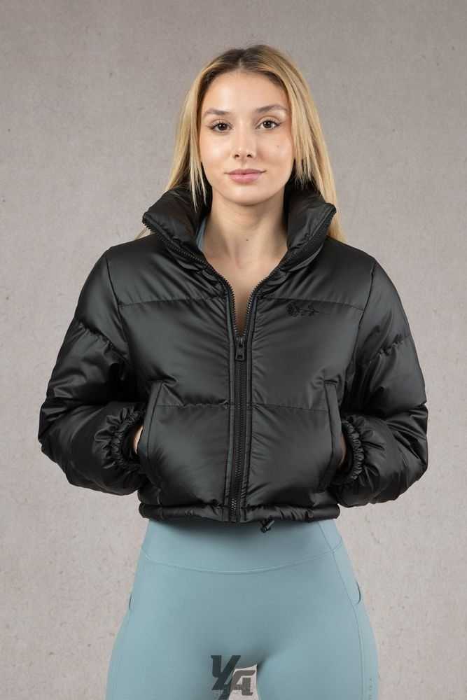 Black YoungLa W511 Rosita Puffer Jacket | 5716-PGOKS