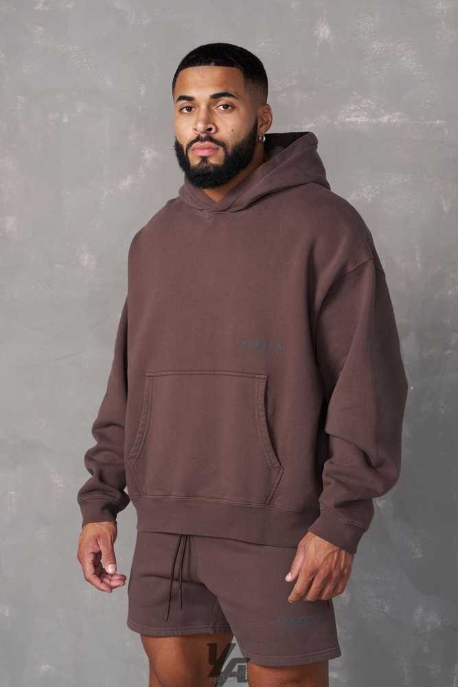 Brown Wash YoungLa 533 - Immortal Club Hoodies | 1739-JSFED