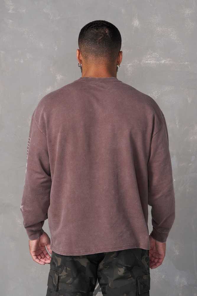 Brown Wash YoungLa 8028 - Chrome Longsleeves | 7018-RWAZH