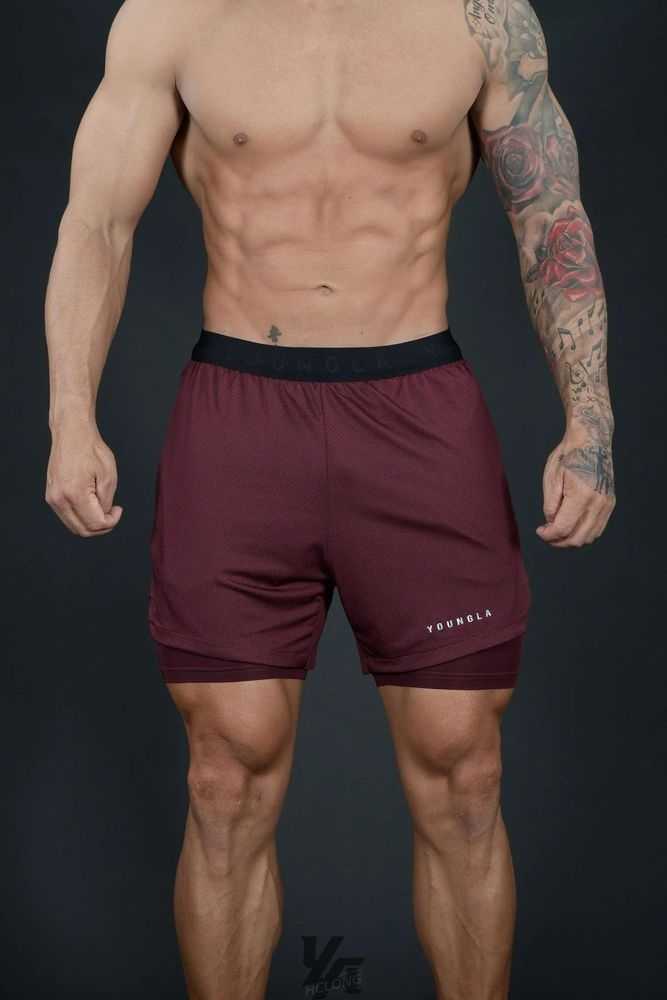 Brown YoungLa 129 Trilogy Compression Shorts | 2309-ZXLJF