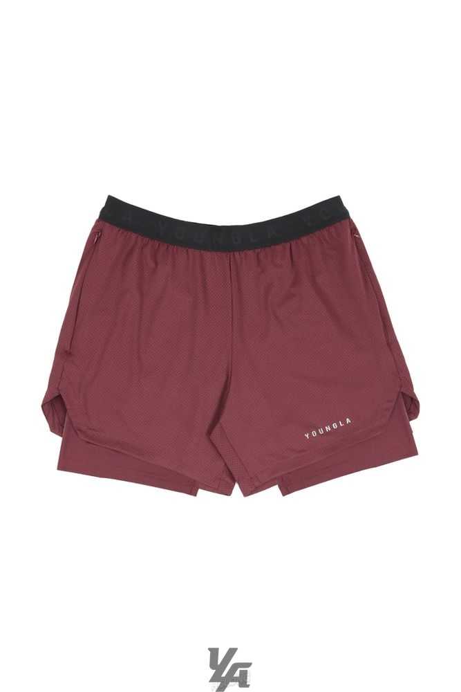 Brown YoungLa 129 Trilogy Compression Shorts | 2309-ZXLJF