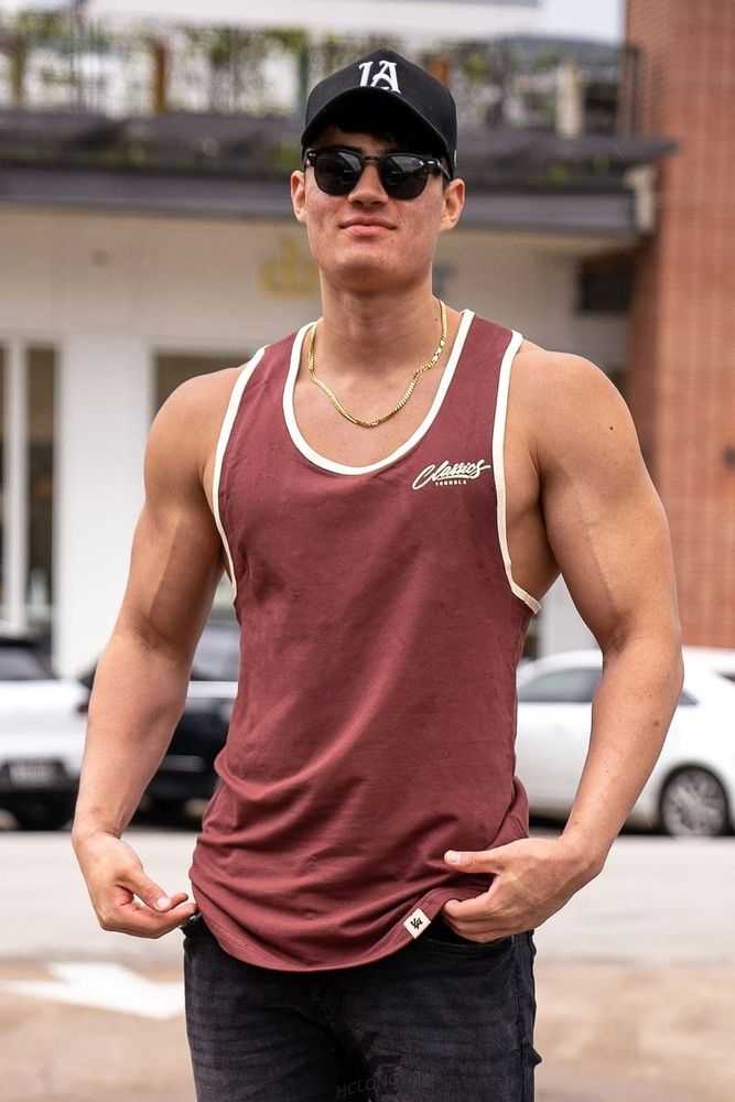 Brown YoungLa 324 Classics Stringer Tank | 2869-KTNWZ