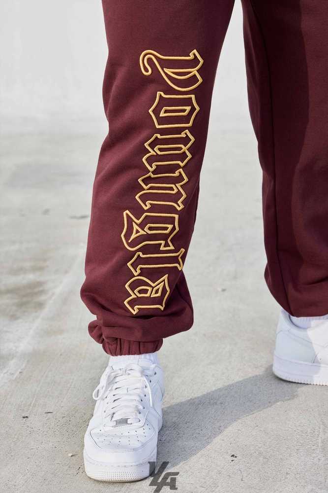 Burgundy Wash YoungLa 256 Anthem Joggers | 7962-CPWRG