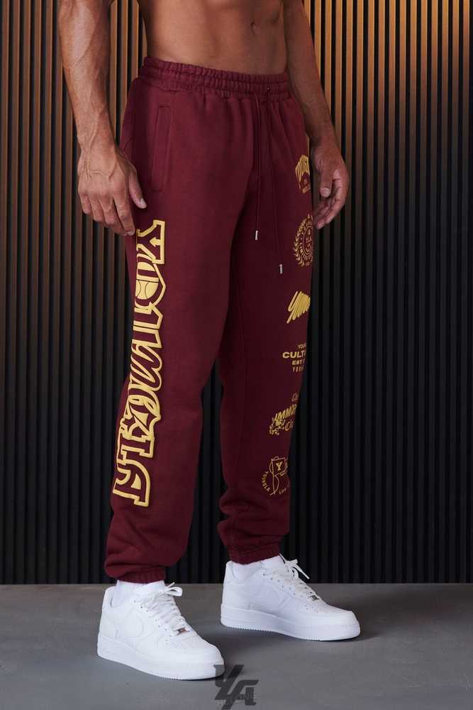 Burgundy YoungLa 204 - Immortal Killer Joggers | 8516-VMGSB