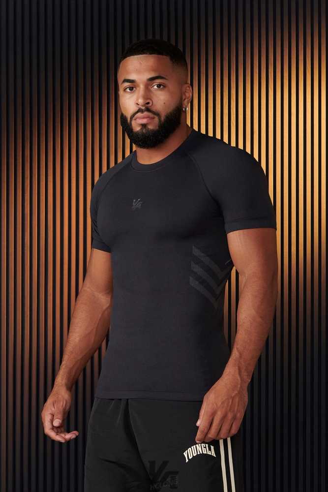 Dark Slate YoungLa 425 - Iron Compression Tees | 2346-JRMKU