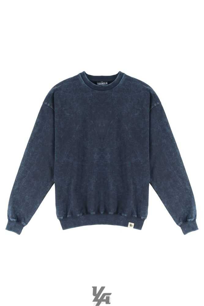 Deep Blue Wash YoungLa 530 Gin N Juice Oversized Crewnecks | 3517-GTEYW