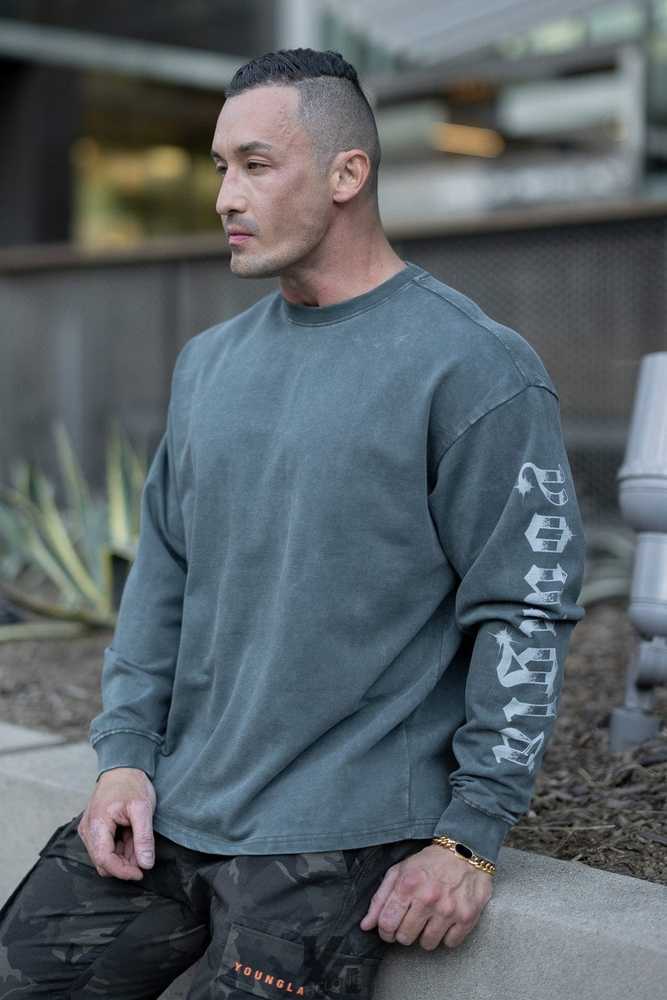 Deep Teal Wash YoungLa 8028 - Chrome Longsleeves | 6597-XQBTP