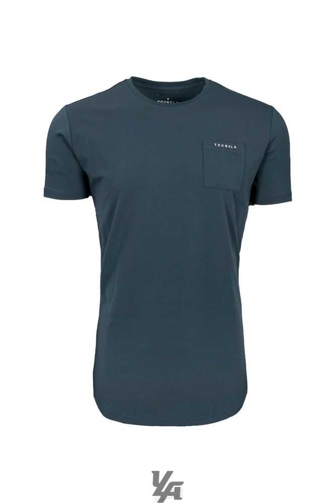 Deep Teal YoungLa 406 Perfect Pocket Tee | 5103-LYCHE